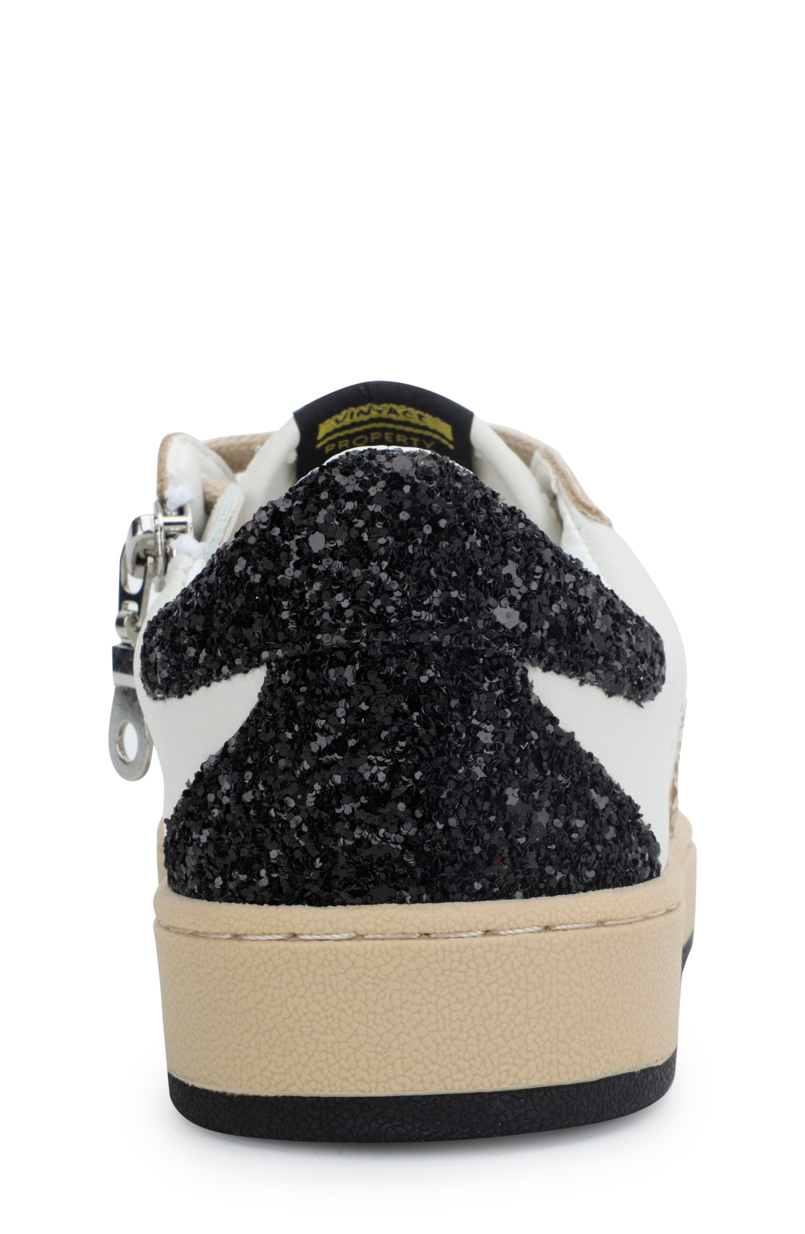 Vintage Havana Kids' Ariella Sneaker, Alternate, color, White Taupe Glitter