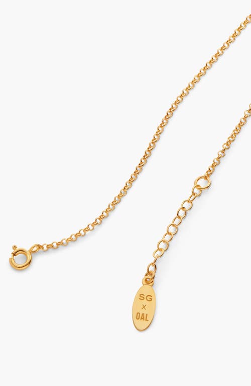 Oak & Luna Give Me A Sign Zodiac Name Necklace In Gold
