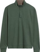 johnnie-O Rubin Herringbone Quarter Zip