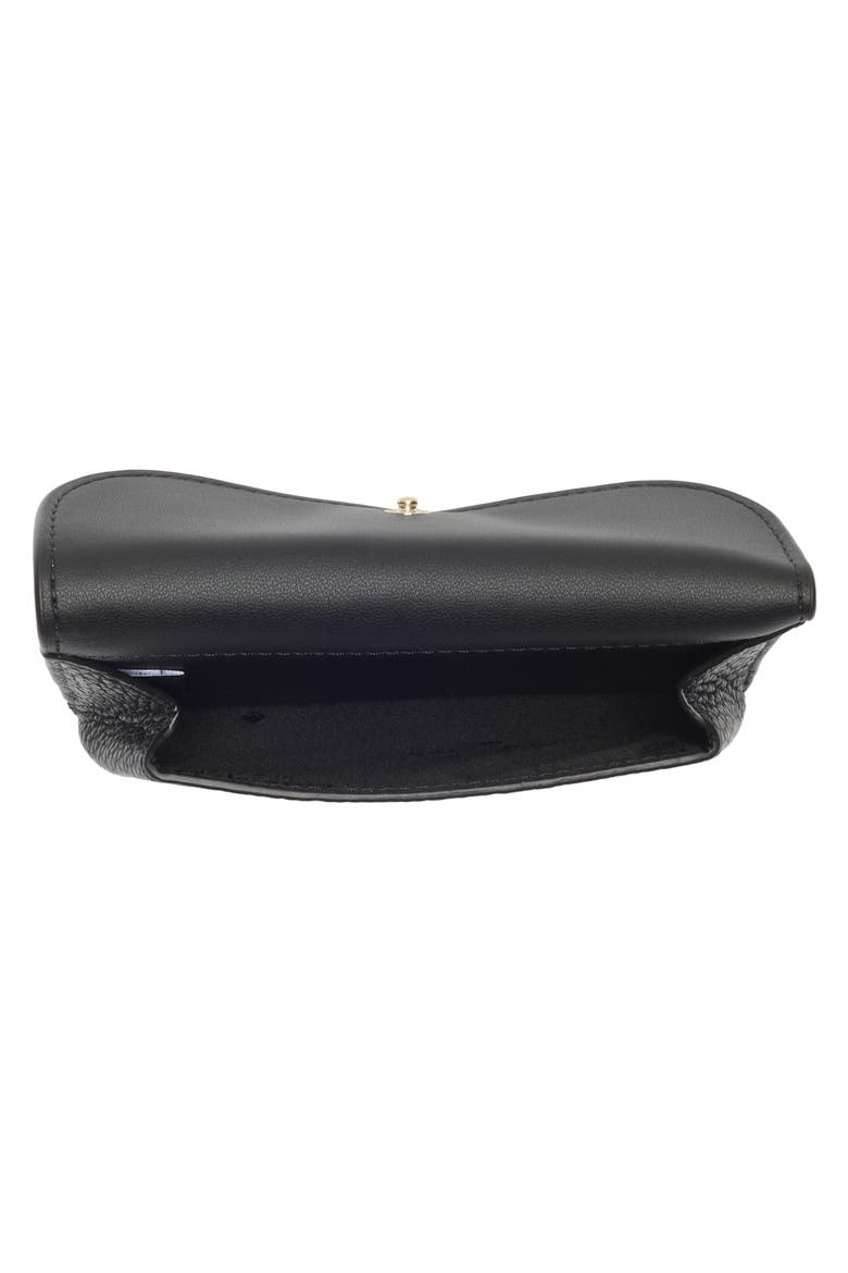 small flap card wallet, Alternate, color, BLACK