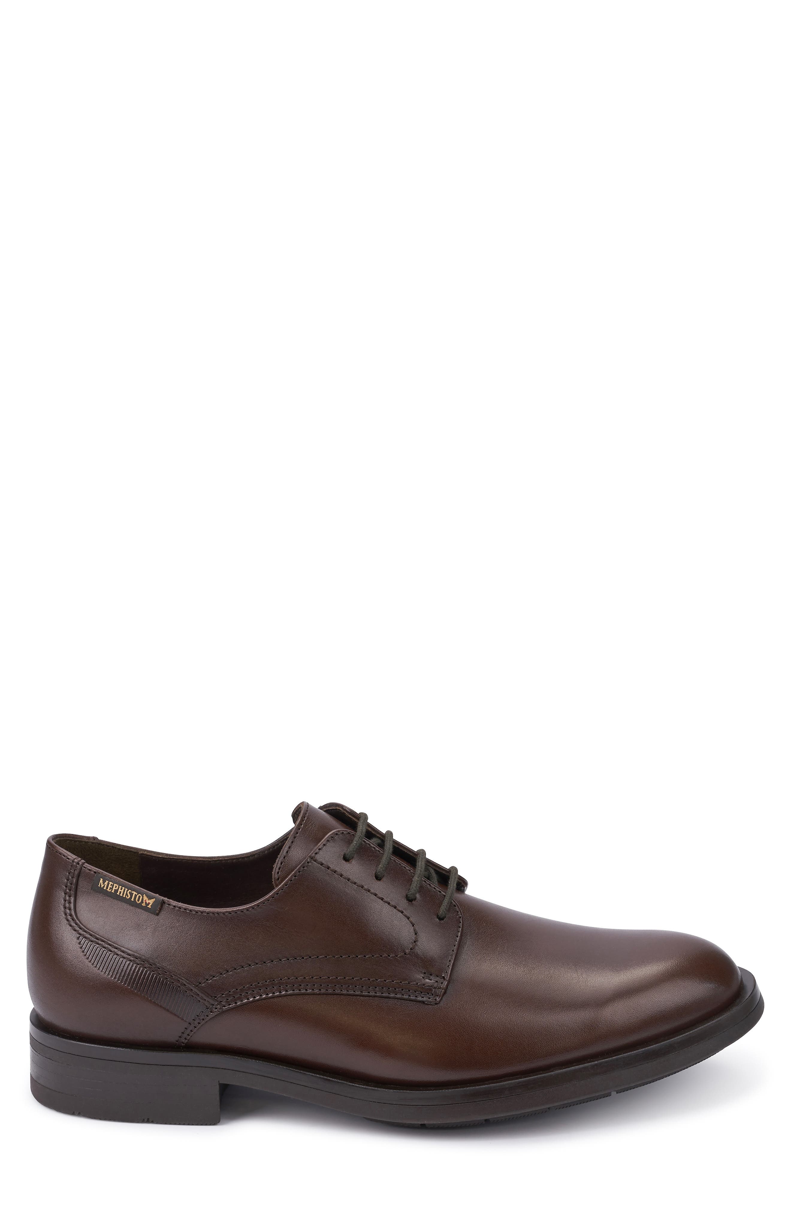 Smith Plain Toe Derby, Alternate, color, DARK BROWN LEATHER