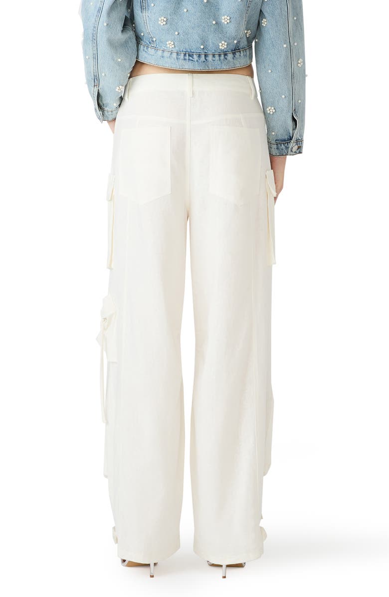 Steve Madden Duo Linen Blend Cargo Pants, Alternate, color, Antique