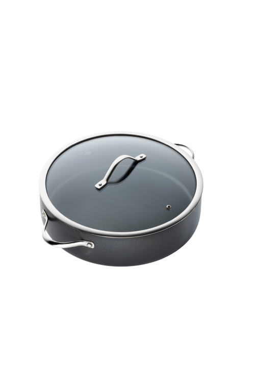Cuisine::pro ® Id3® Sauté Pan With Lid 7.2 Qt. In Black