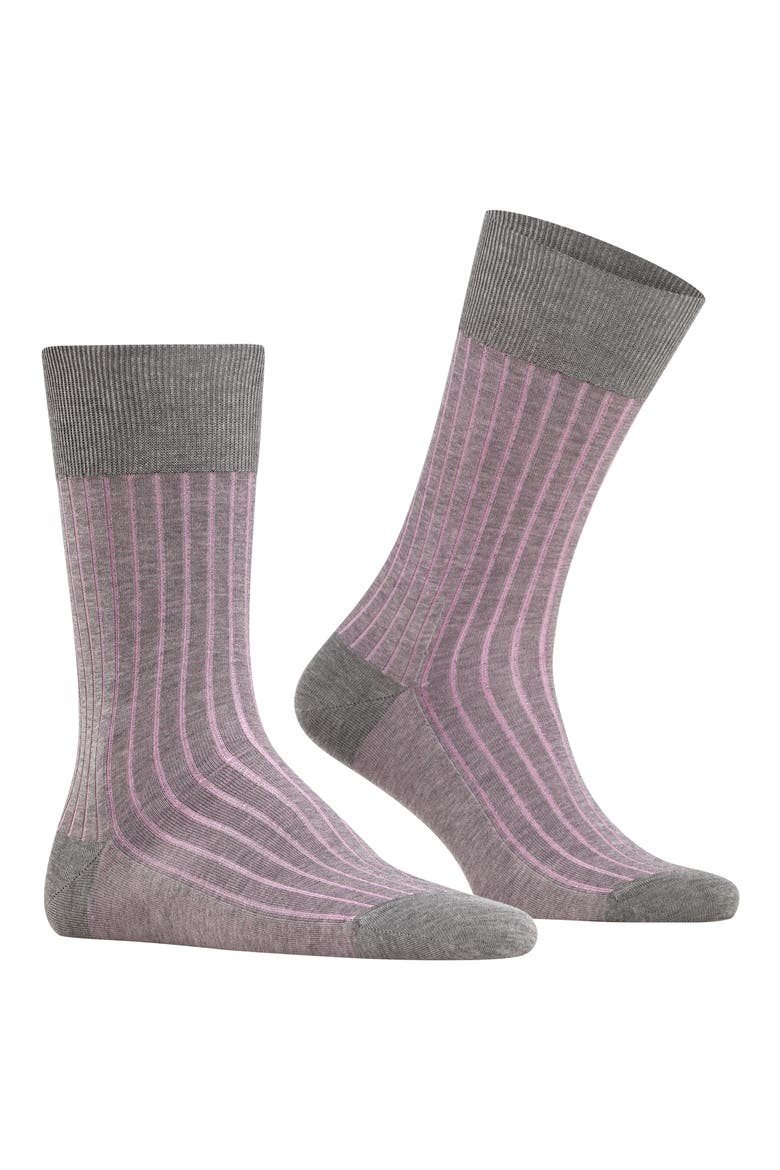 Shadow Cotton Socks, Main, color, ASH