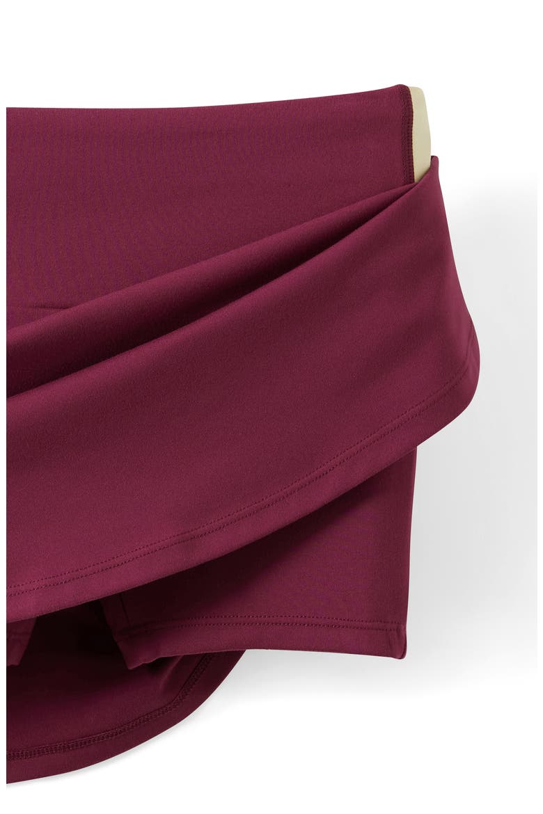 Kid's Soft Stretch Active Side Stripe Skort, Alternate, color, Berry Jam