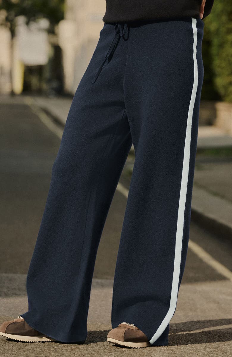NEXT Wide Leg Sweatpants, Alternate, color, Navy