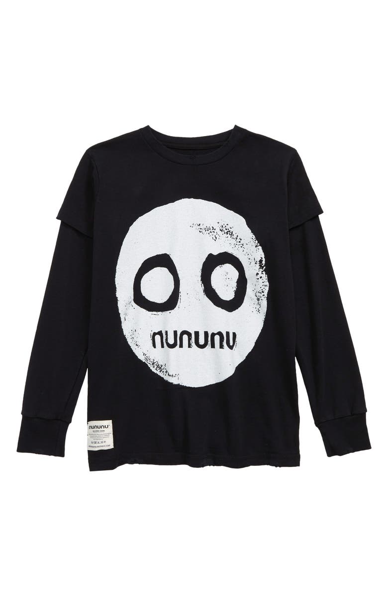 Nununu Kids' Smile Two-Fer T-Shirt, Main, color, 