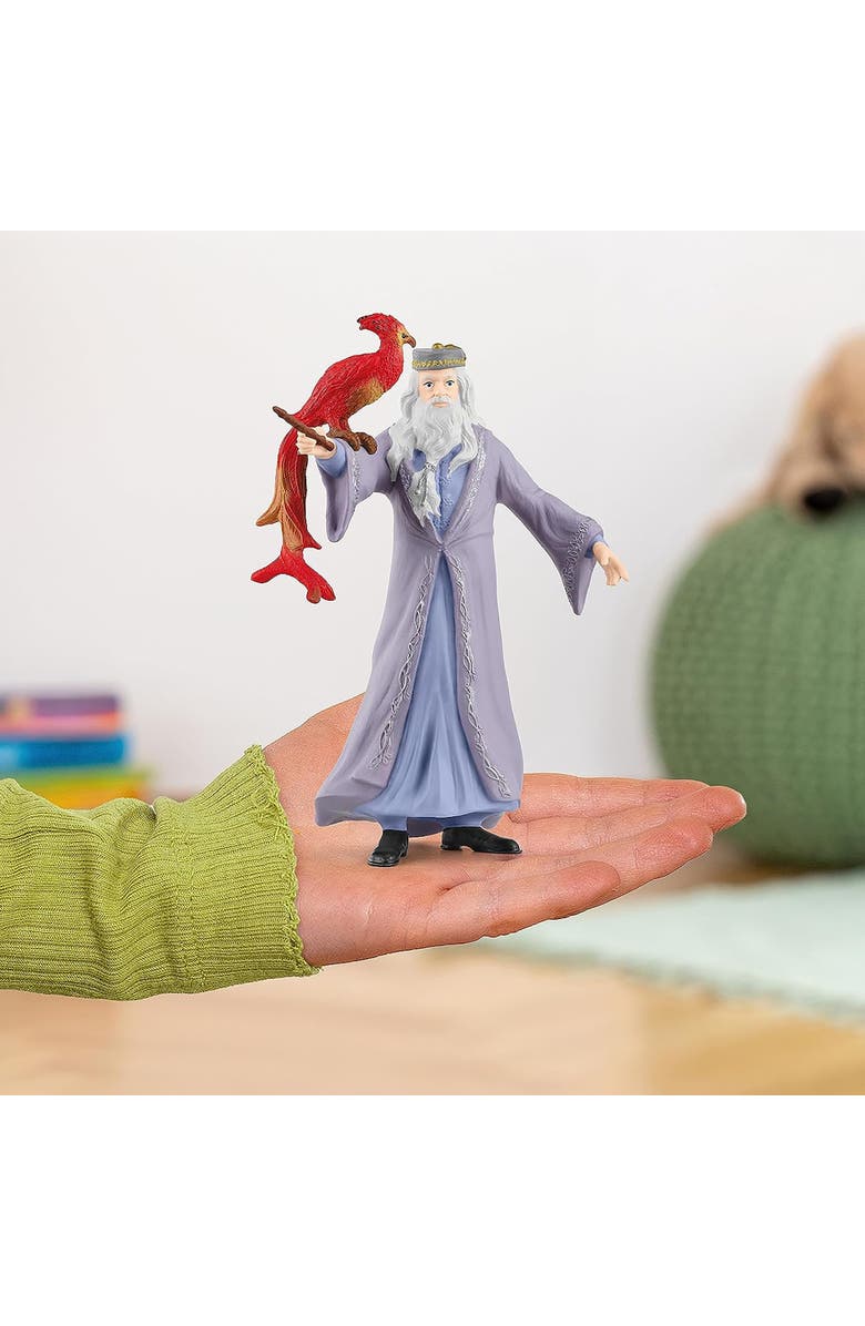 Schleich Wizarding World Of Harry Potter 2 Piece Set Albus Dumbledore & Fawkes, Alternate, color, Multicolored