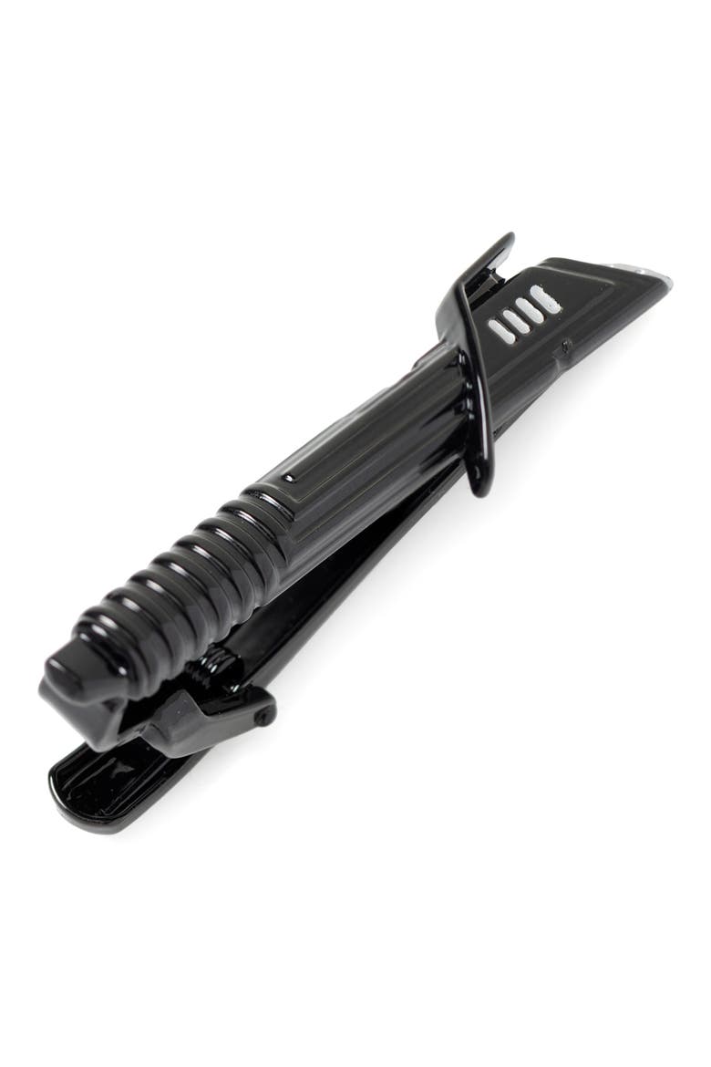 Star Wars Darksaber Tie Clip, Alternate, color, BLACK