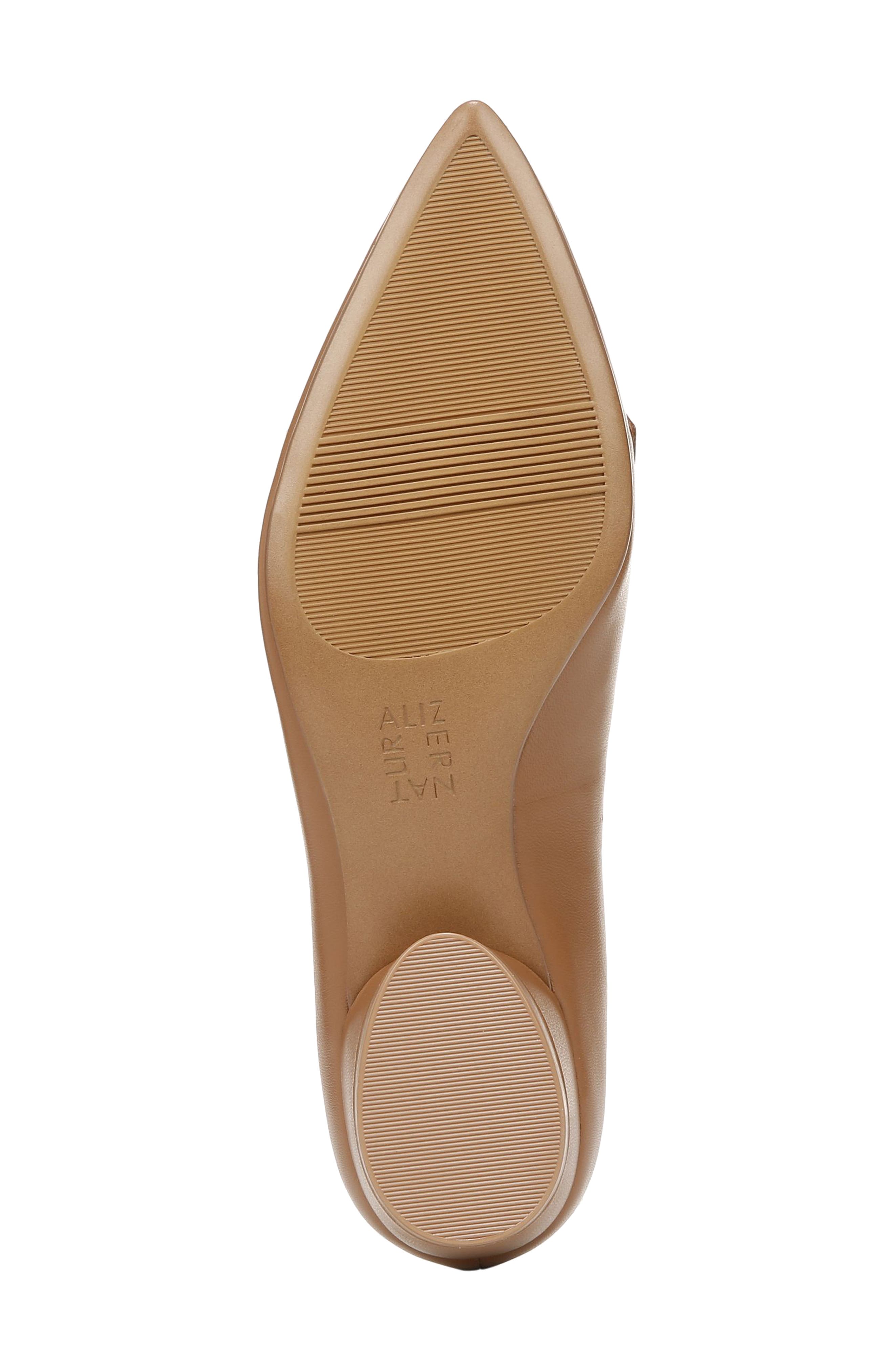 Naturalizer Becca Skimmer Pointed Toe Pump, Alternate, color, English Tea Brown Leather