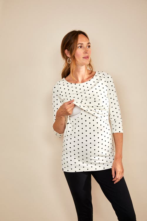 The Bshirt Womens 3/4 Sleeve Nursing Tshirt