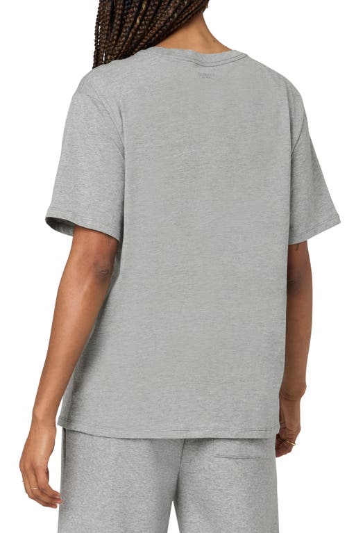 Florence By Mills Couch Date Oversize Cotton T-shirt In Heather Grey