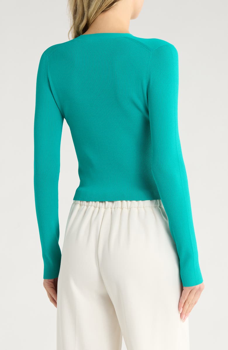 Theory Wooster Cropped Cardigan, Alternate, color, Billiard