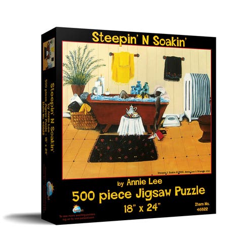Steepin N Soakin 500 piece Jigsaw Puzzle for Adults