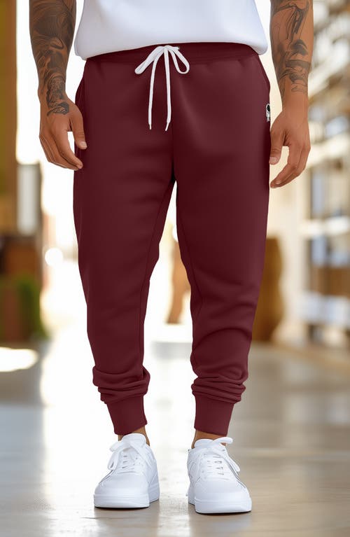 Dalix Astronaut Jogger Sweatpant In Maroon