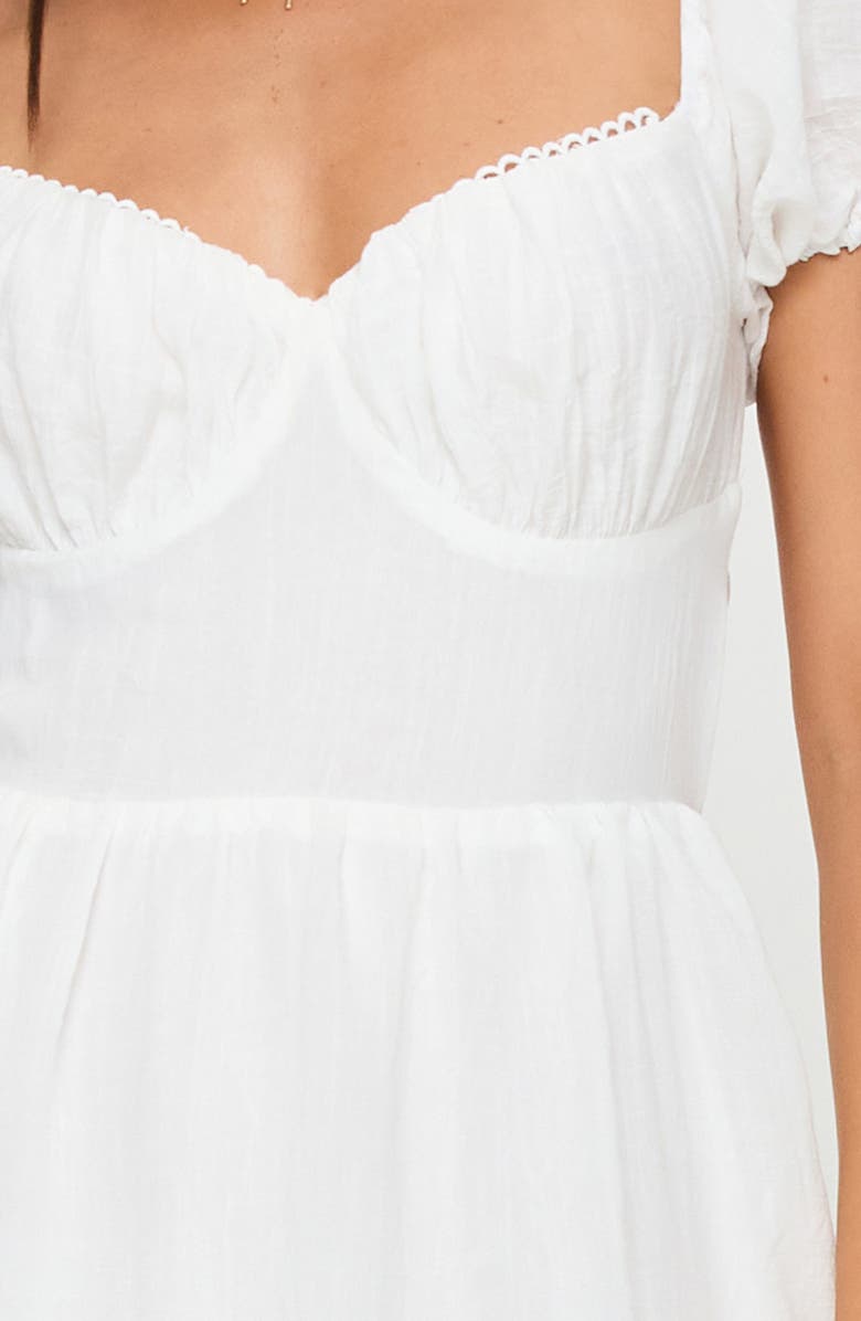 Princess Polly Danny Tiered Midi Dress, Alternate, color, White