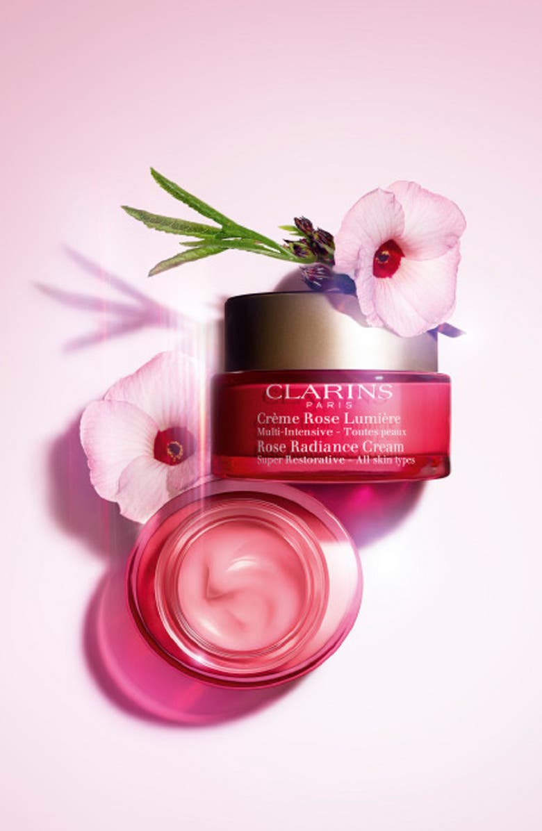 Clarins Super Restorative Rose Radiance Anti-Aging Moisturizer, Alternate, color,