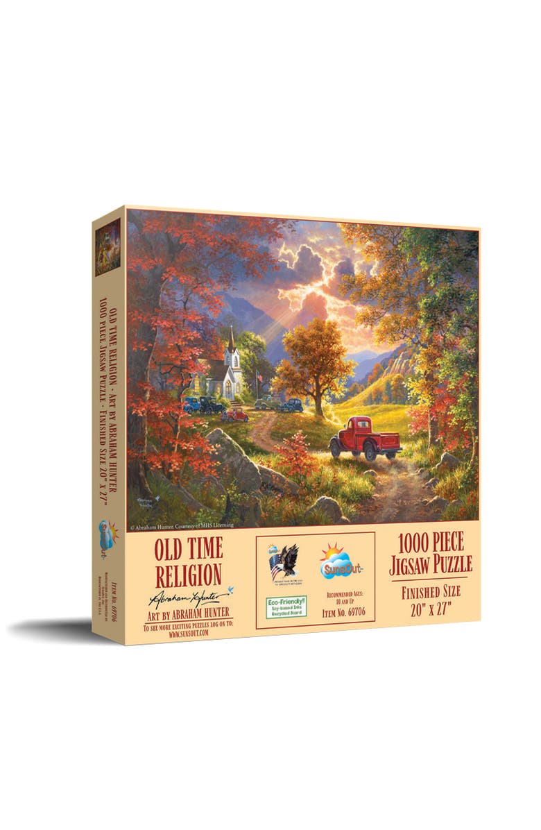Sunsout Old Time Religion 1000 piece Jigsaw Puzzle for Adults, Main, color, Multicolor