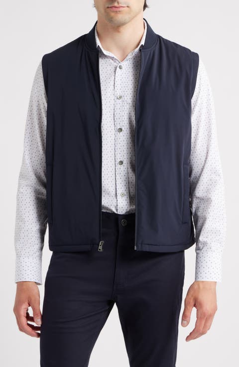 トップス ALOUND VENTILATION NYLON VEST navy ALOUND VENTILATION NYLON VEST Size M