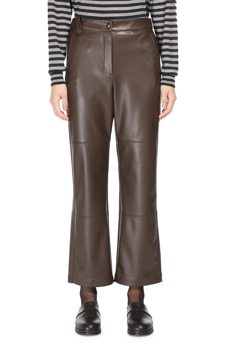 Max Mara Leisure Struzzo Faux Leather Pants, Main, color,
