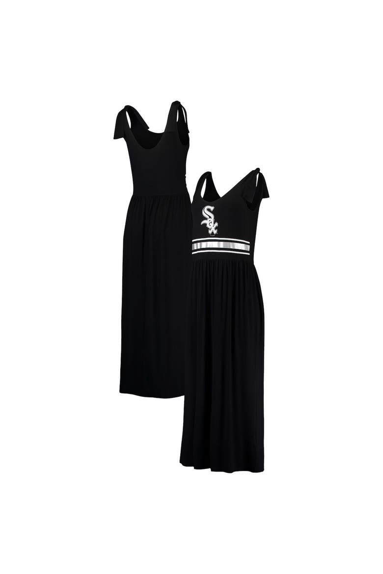 Women's G-III 4Her by Carl Banks Black Chicago White Sox Game Over Maxi Dress, Main, color, Black