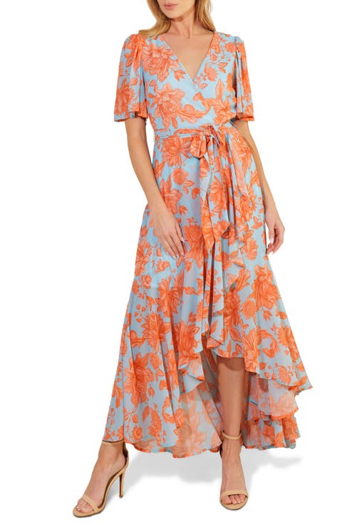 Flutter Sleeve Wrap Style Dress