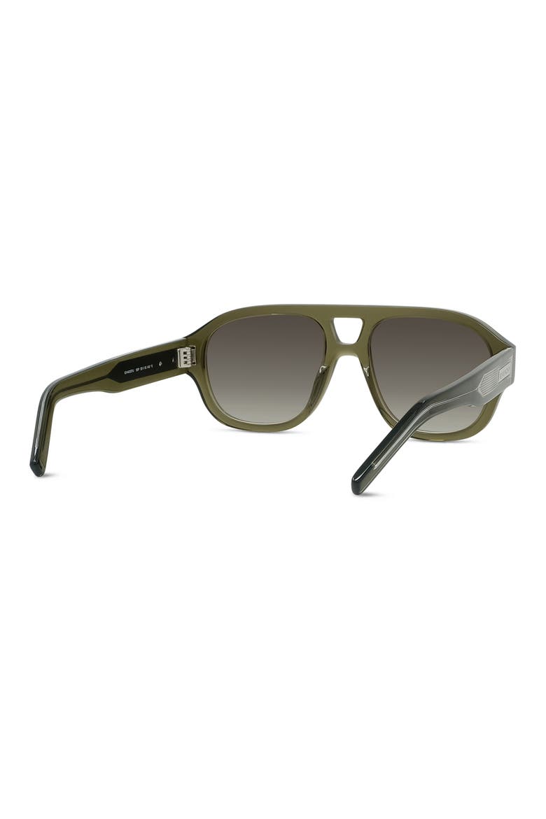 Day 55mm Gradient Pilot Sunglasses, Alternate, color, LIGHT GREEN / GRADIENT GREEN