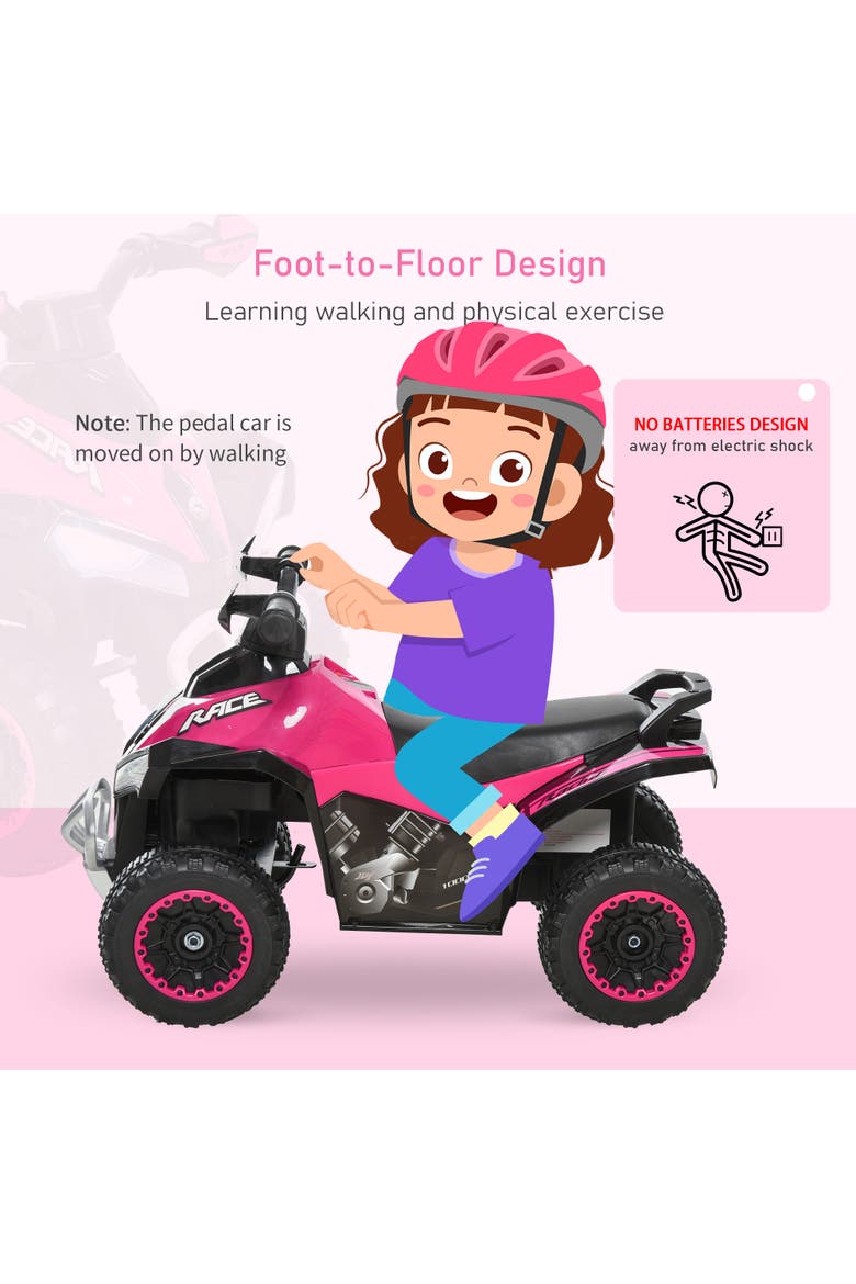 Kids Push ATV with Music and Light​, Alternate, color, Pink