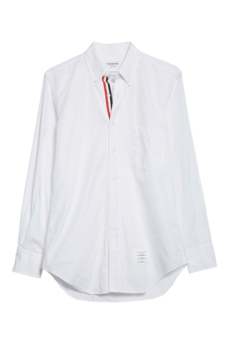 Classic Fit Poplin Button-Up Shirt, Alternate, color, 100 WHITE