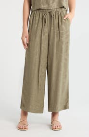 Splendid Angie Jacquard Palazzo Ankle Pants