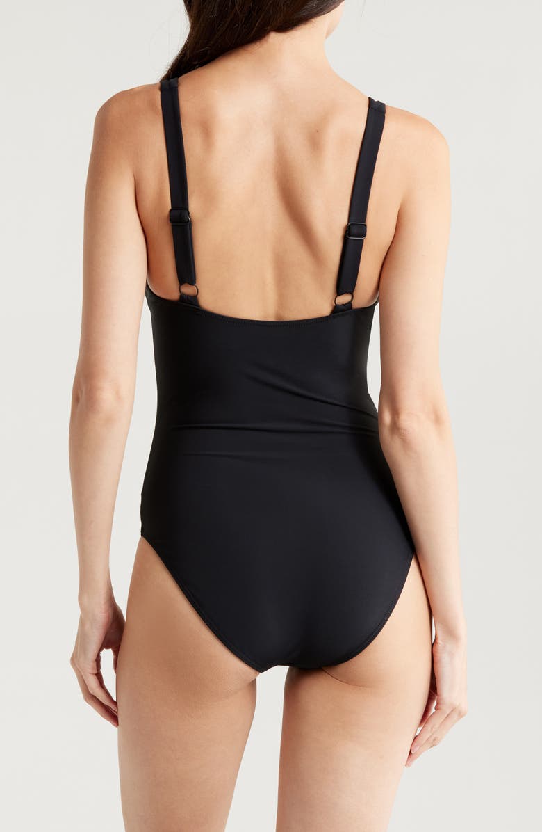 BONDI BORN Grace Underwire One-Piece Swimsuit, Alternate, color, Black