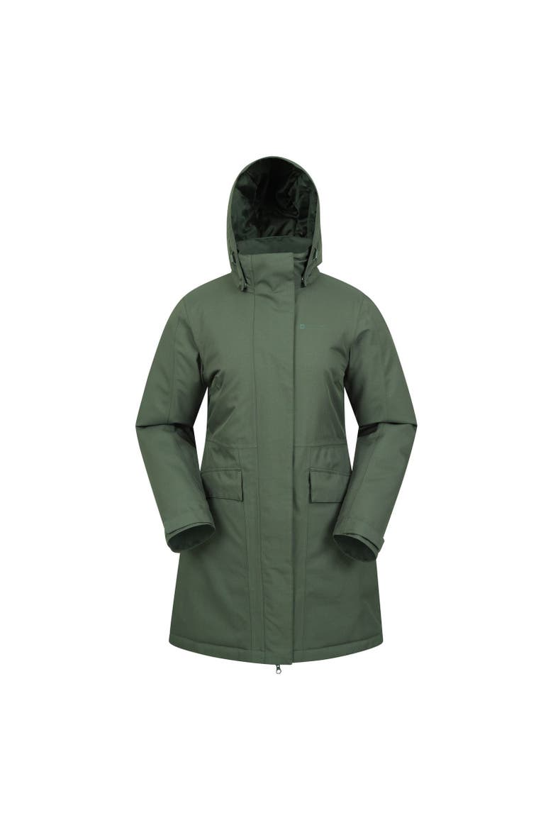 Rain On Waterproof Padded Jacket, Main, color, Khaki Green