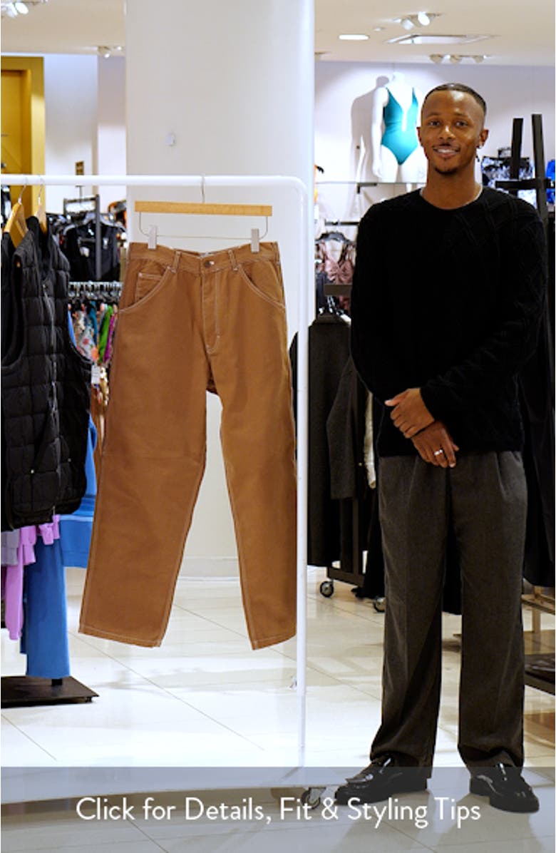 OG Relaxed Straight Leg Cotton Canvas Painter Pants, sales video thumbnail