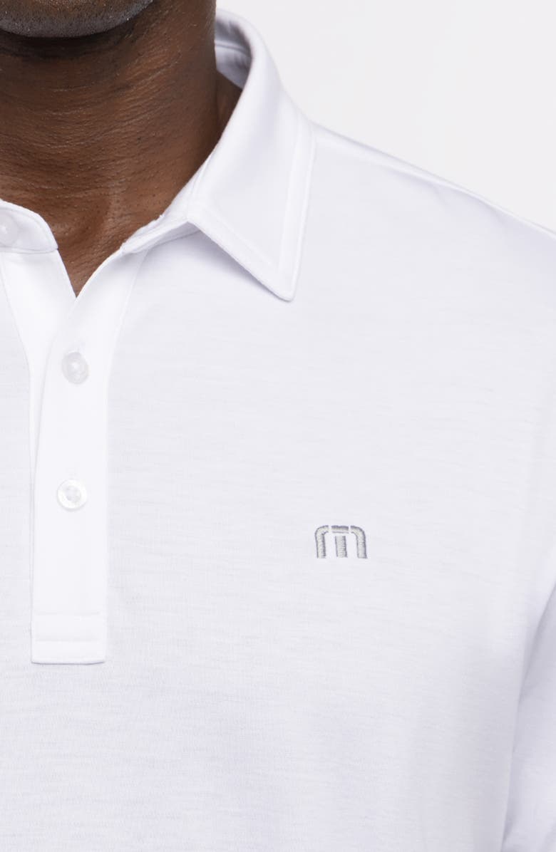 TravisMathew Tour Guide Embroidered Logo Polo, Alternate, color, White
