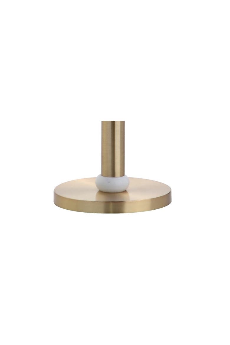 Gregory Metal/Marble LED Floor Lamp, Alternate, color, Brass Gold/White