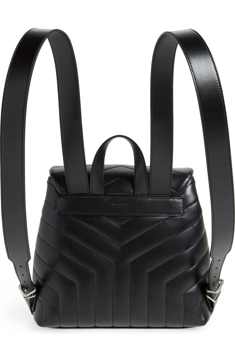 Saint Laurent Small Loulou Quilted Calfskin Leather Backpack, Alternate, color,