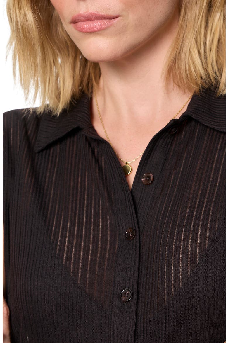 Everyday Muse Collared Top, Alternate, color, BLACK