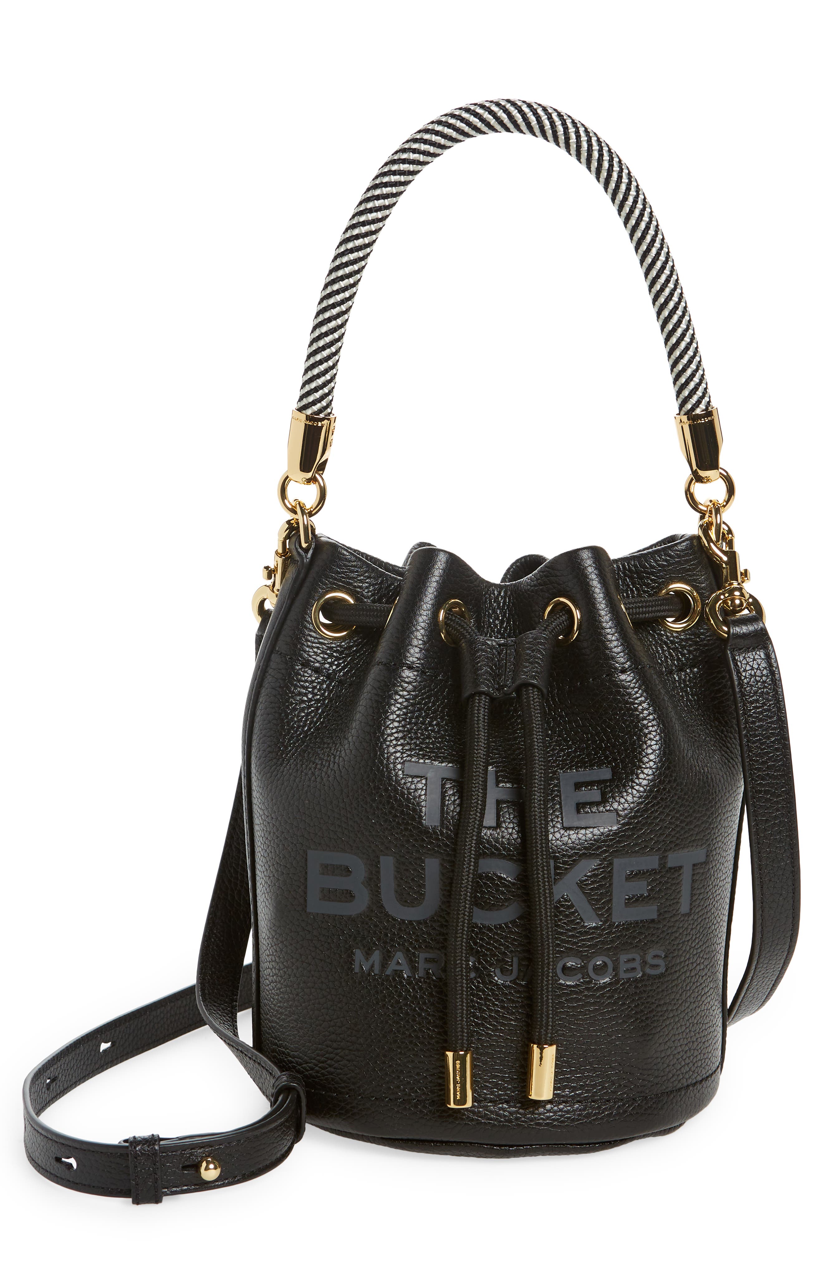 Marc Jacobs The Leather Bucket Bag, Main, color, 