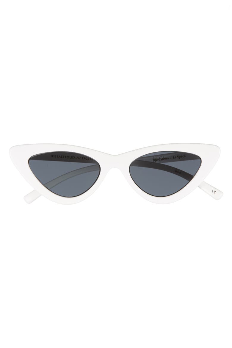 Lolita 49mm Cat Eye Sunglasses, Alternate, color, WHITE