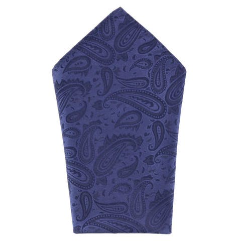 Banbury Tone on Tone Paisley 12 Inch Silk Pocket Square