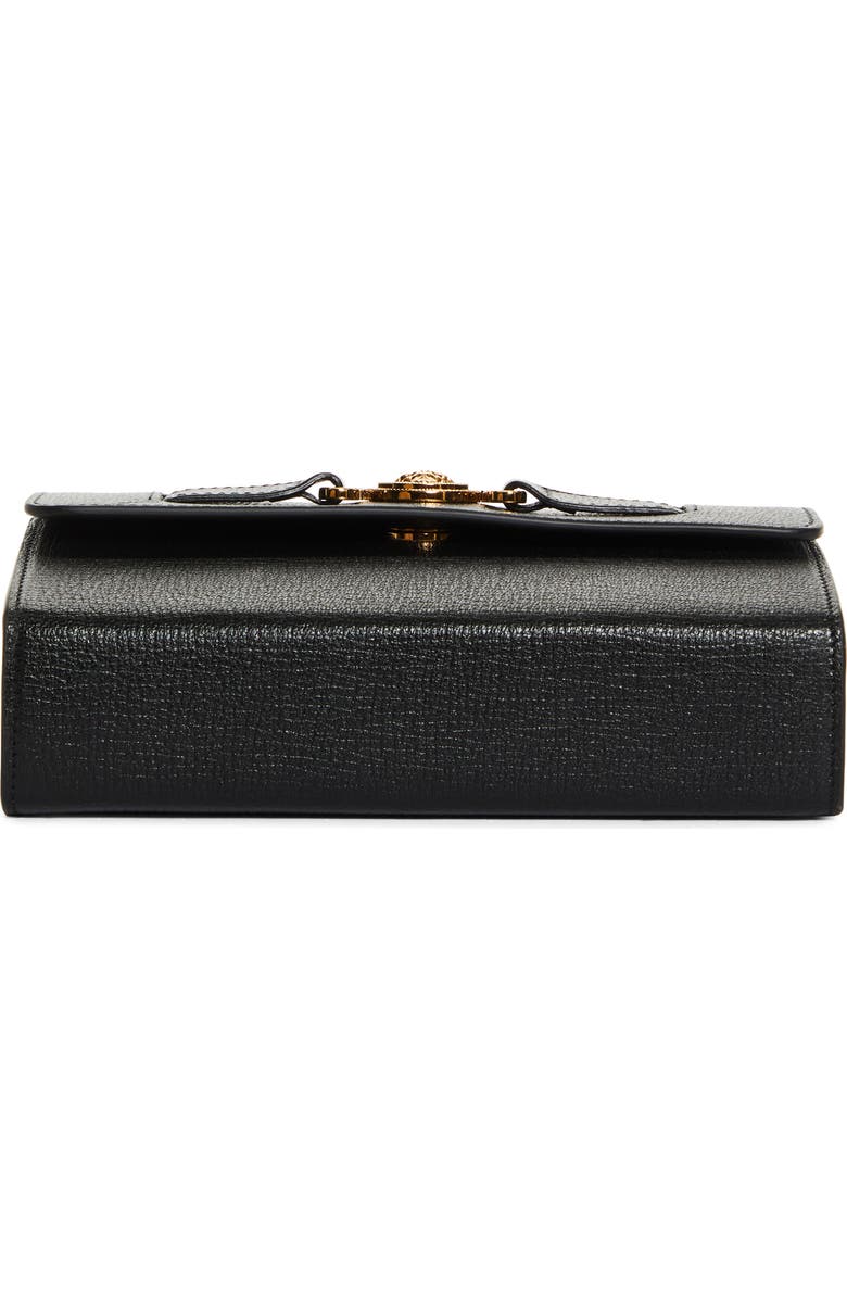Versace Medusa Biggie Crossbody Bag, Alternate, color, Black-Versace Gold