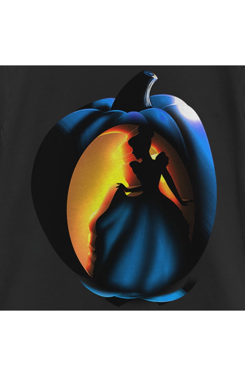 CINDERELLA Girl's Cinderella Halloween Pumpkin Graphic T-Shirt, Alternate, color, Black