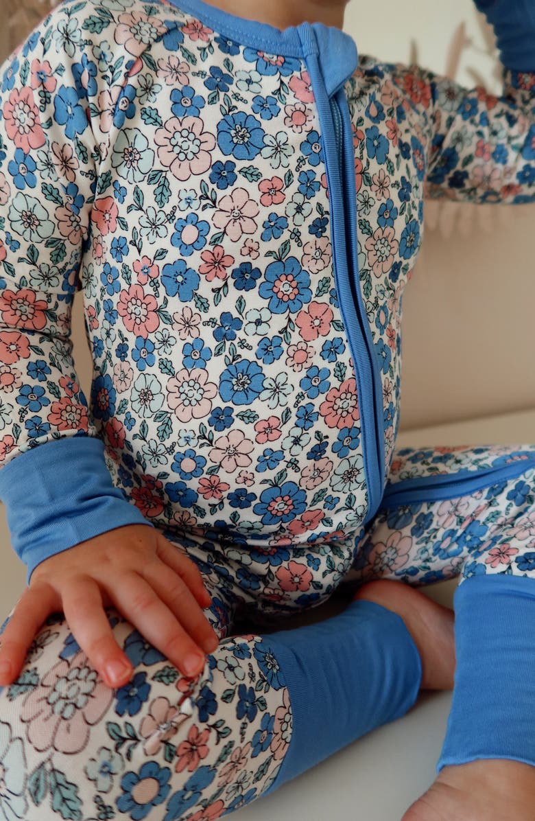 In My Jammers Lily Floral Romper, Alternate, color, Lily Floral