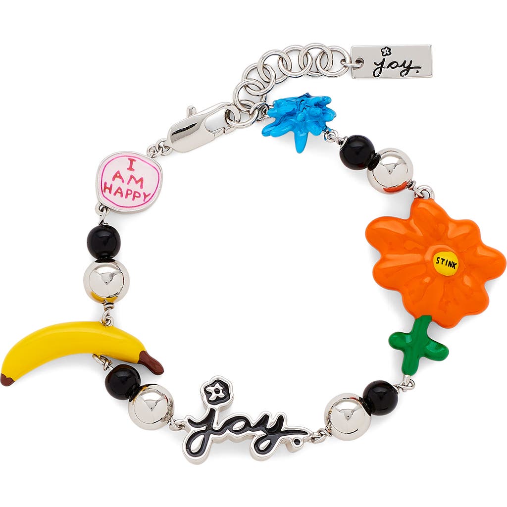 Marc Jacobs X David Shrigley Joy Flower Station Bracelet In Multi
