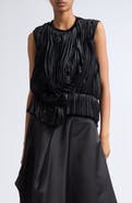 Comme des Garçons Pleated Stretch Velour Tank