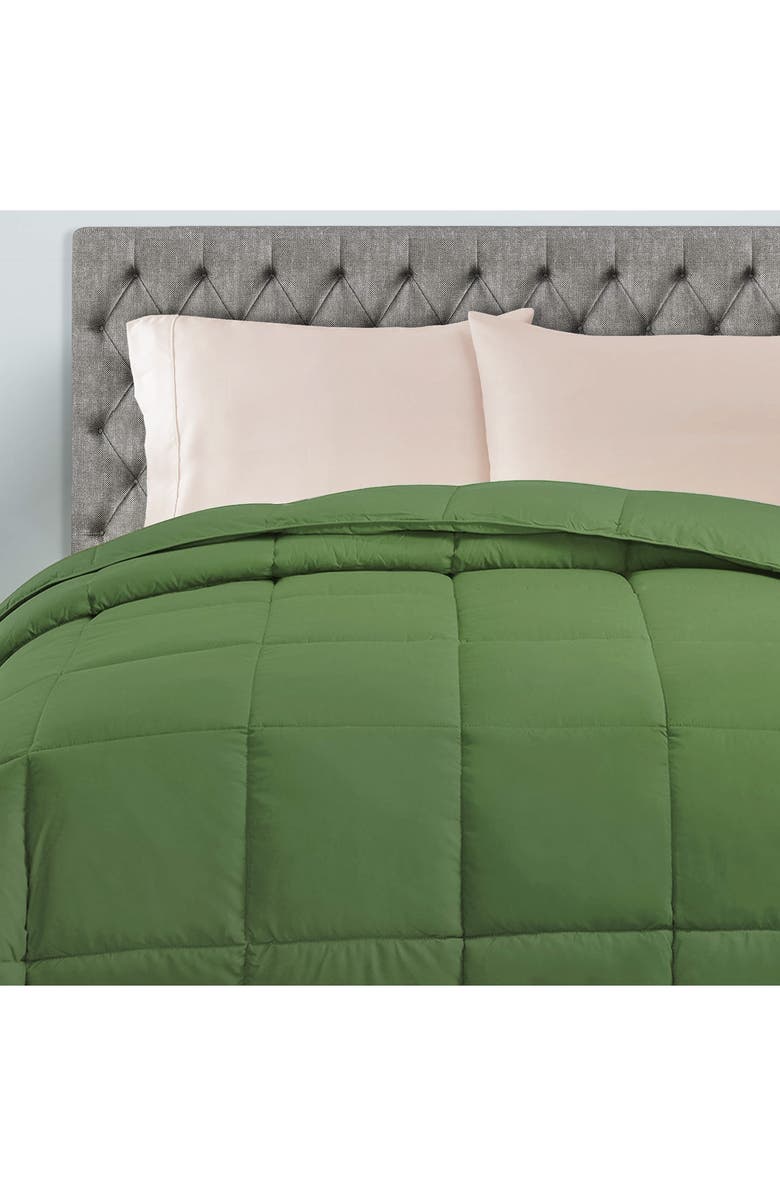 Superior Classic All-Season Reversible Down Alternative Comforter, Alternate, color, Terrace Green