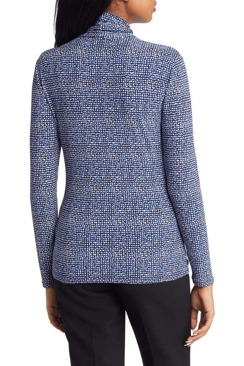 Long Sleeve Turtleneck Top, Alternate, color, ROYAL SAPPHIRE COMBO