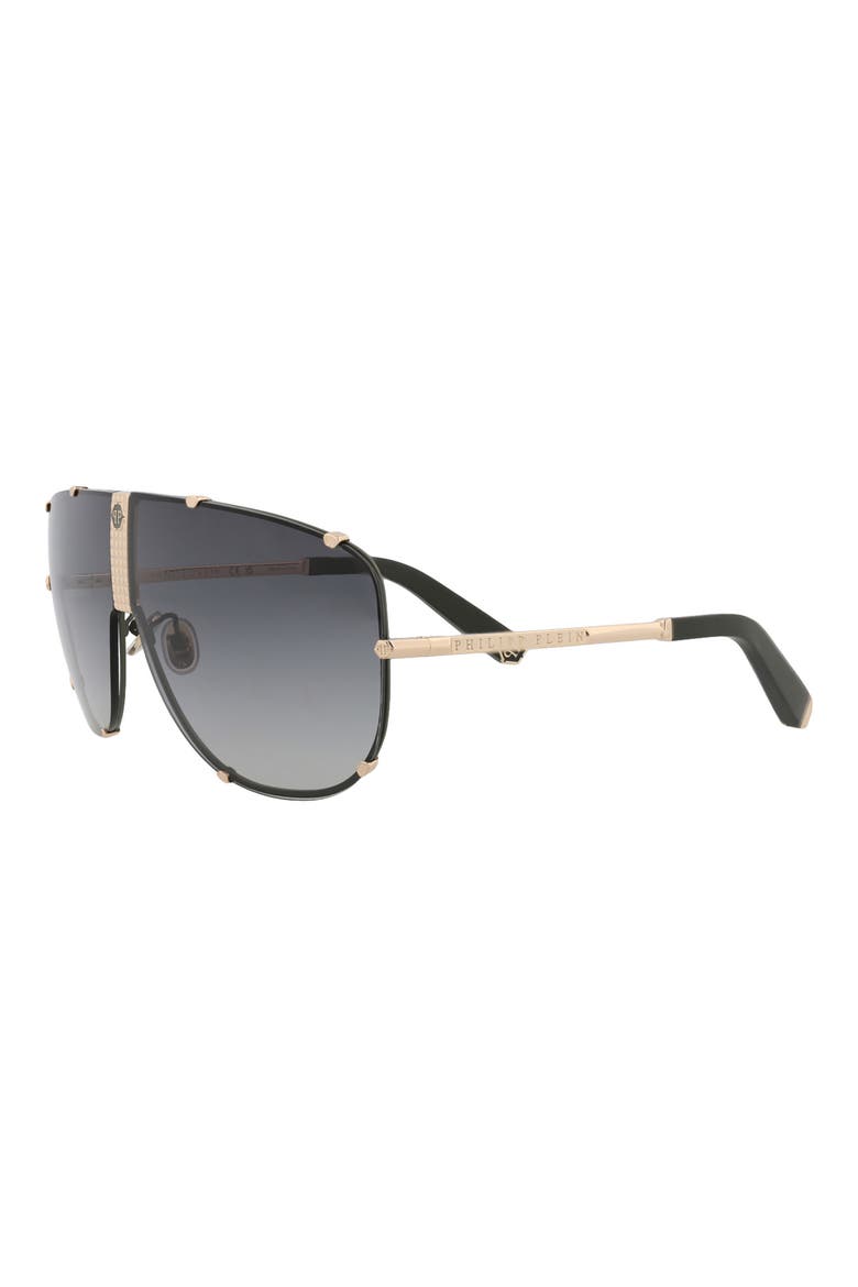 69mm Shield Sunglasses, Alternate, color, GOLD GOLD SMOKE