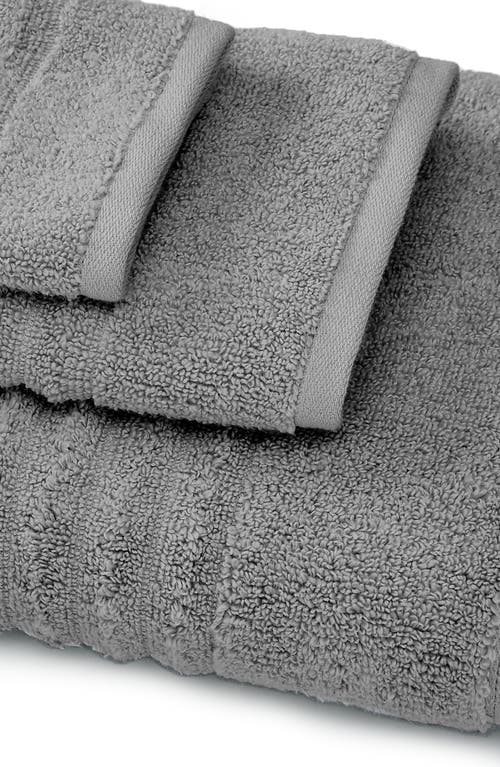 Woven & Weft Combed Cotton 6-piece Towel Set In Gray