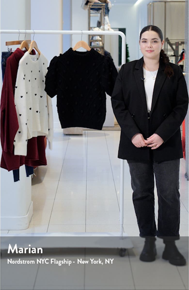 Pompom Puff Sleeve Sweater, sales video thumbnail